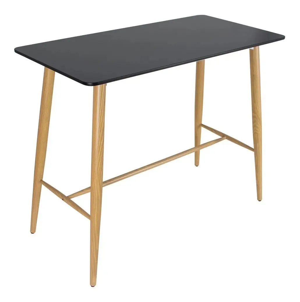 Bancada Para Banqueta - Mesa Alta Retangular - Preto