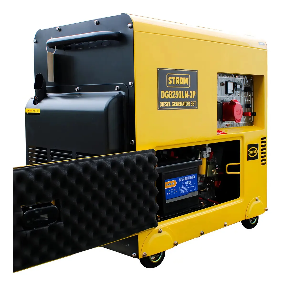 Gerador de Energia Diesel 7kW Silencioso Strom DG8250LN Trifásico