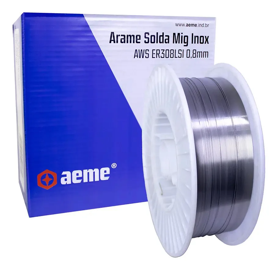 Arame Mig Inox Aeme ER308LSI 0.80mm 15Kg