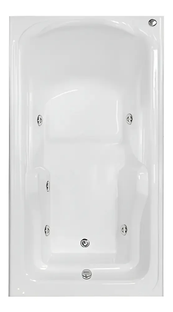 Banheira De Hidromassagem Tamarim Individual 1,70x0,80x0,40 Cor Branca 110V