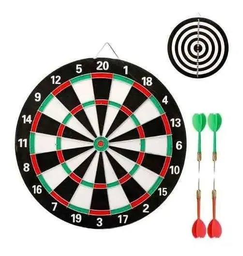 Jogo De Dardo Tabuleiro Alvo 2x1 Dupla Face Dardos