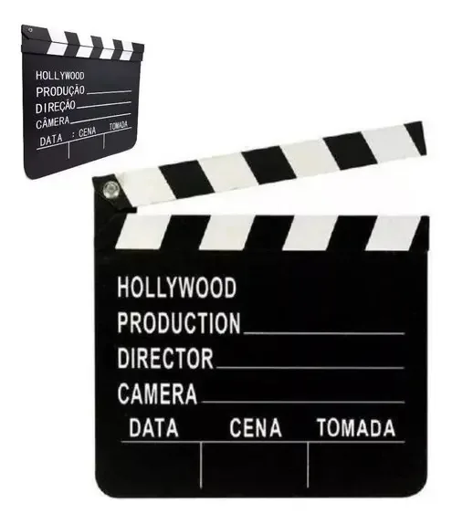 Claquete De Cinema Para Filmagens E Decoracao 20cm X 18cm