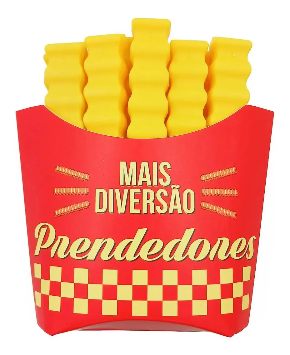 Prendedor Veda Embalagem Batata Frita Imã Geladeira 11