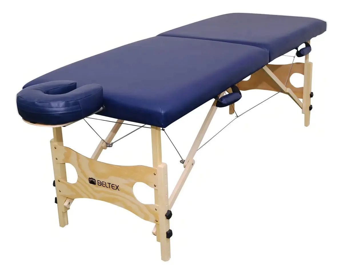 Maca Profissional Marfim Massagem Terapias Portatil Beltex Cor Azul