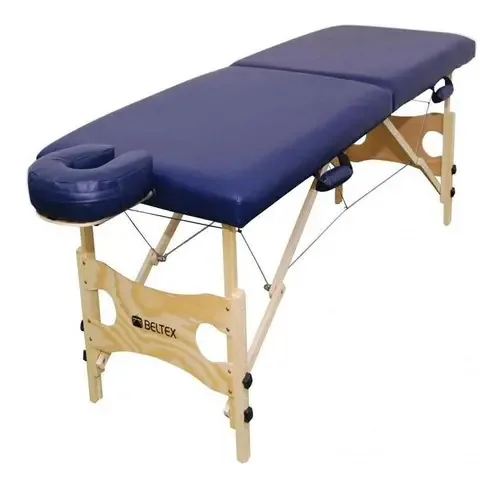 Maca De Massagem Profissional Portátil Dobrável 150kg Std Cor Azul