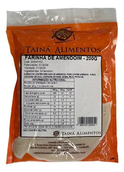 Farinha De Amendoim Tainá Alimentos 200g