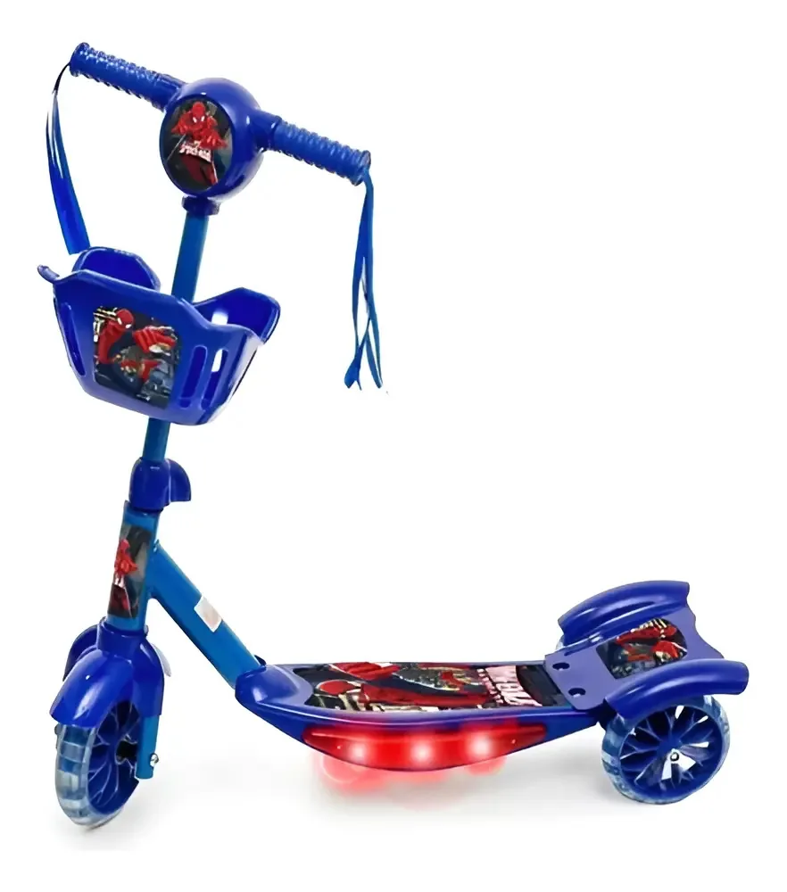 Patinete Infantil Com Garrafinha E Bolsa - Azul