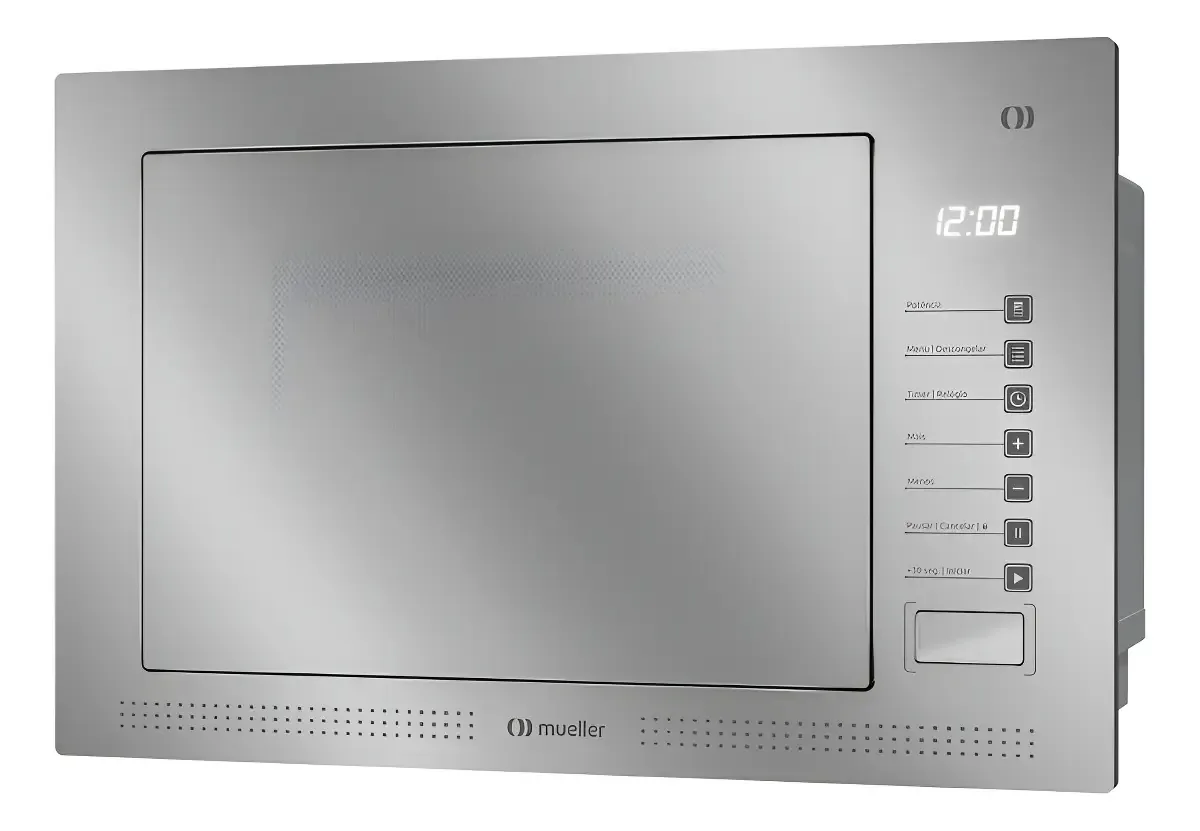 Micro-ondas de Embutir Mueller MME25K 25L Espelhado Inox