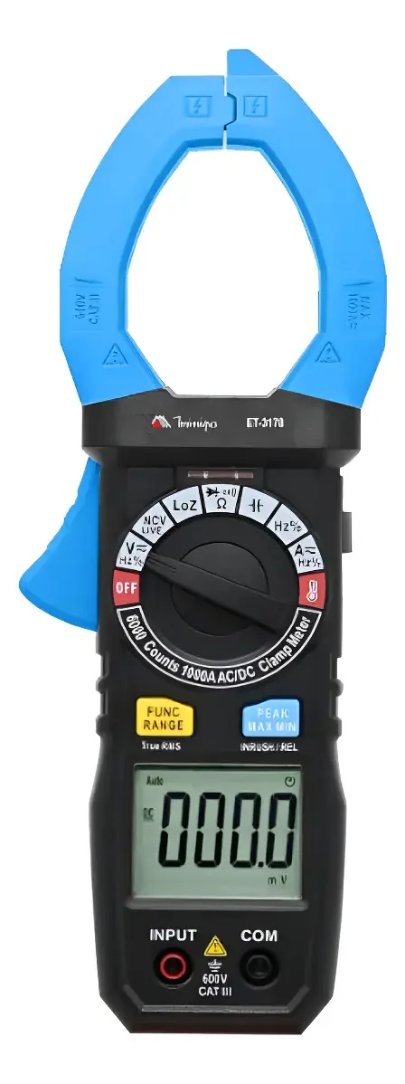 Alicate Amperímetro Digital Minipa ET-3178 True RMS 1000A AC CAT III