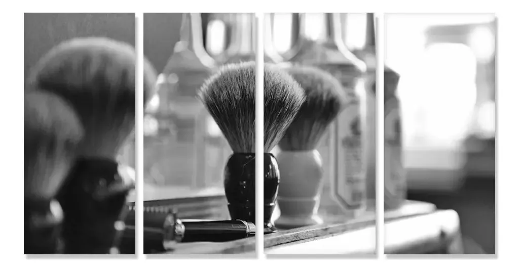 Quadro Decorativo Para Barbearia 4 130x65cm