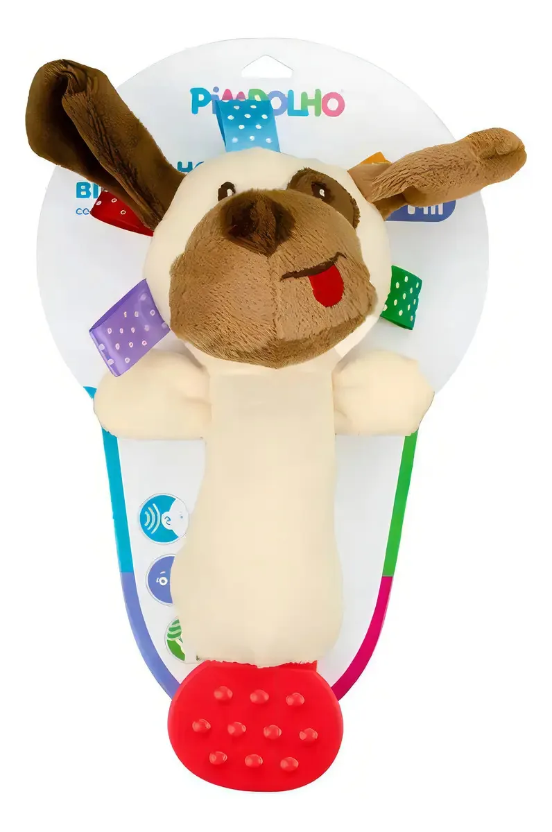 Chocalho Com Mordedor Unissex Pimpolho Begecachorro Unica Un