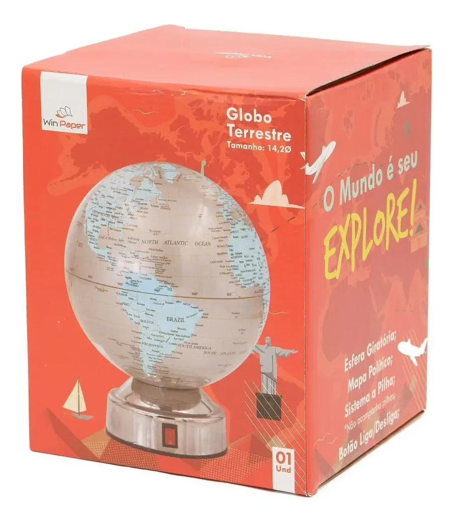 Globo Terrestre Giratorio - 14.2cm