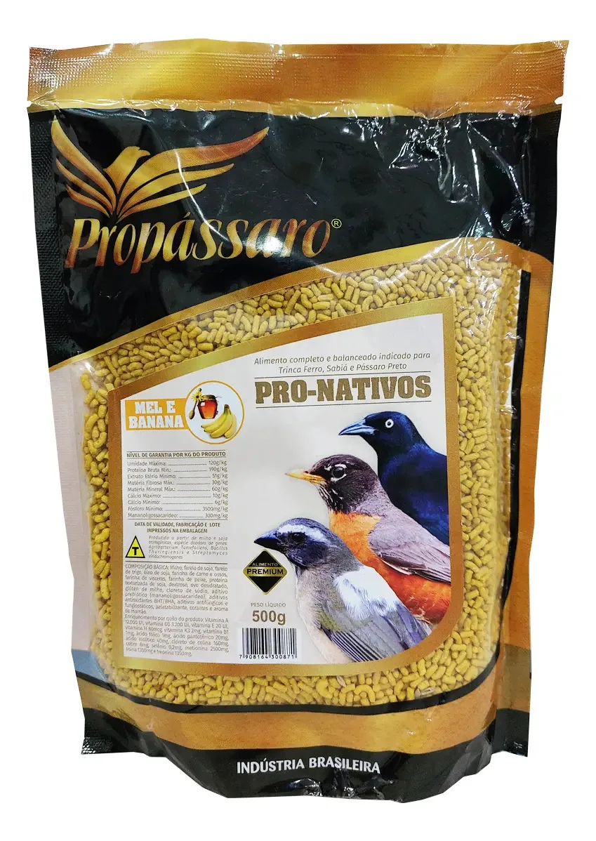 Ração Extrusada Banana E Mel Nativos (500g)