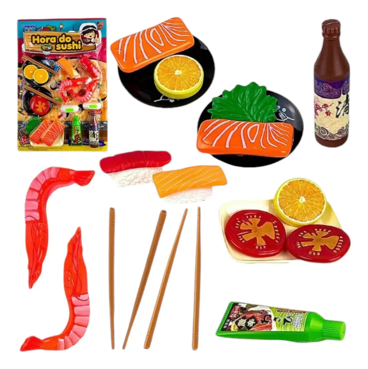 Brinquedo Sushi Sashimi Plástico Company Kids Cozinha Japonesa