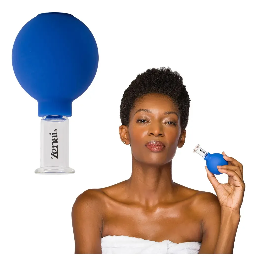Ventosa Facial De Vidro Para Massagem Lifting Drenagem Rosto
