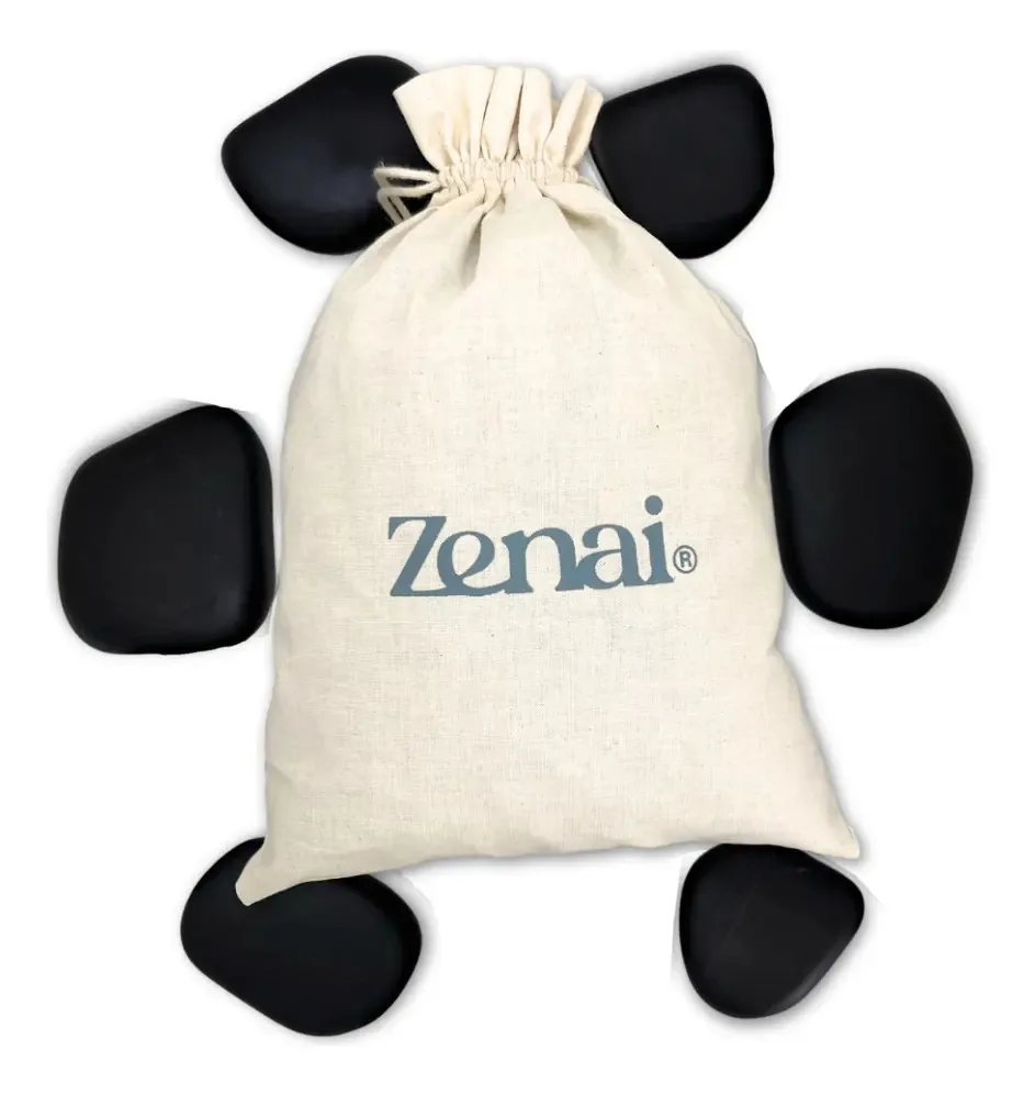 Zenai - 6 Pedras Quentes Vulcânicas Para Massagem E Terapia