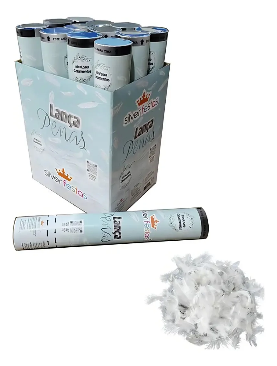 Lanca Confetes 30 Cm Penas
