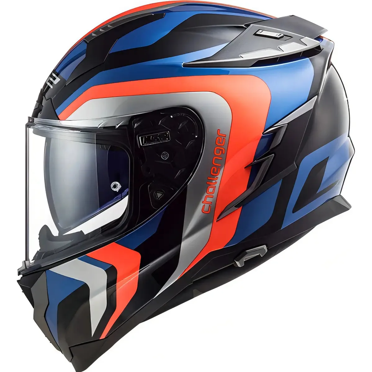 Capacete Fechado Ls2 Challenger Galactic Azul Tamanho do capacete 54/XS