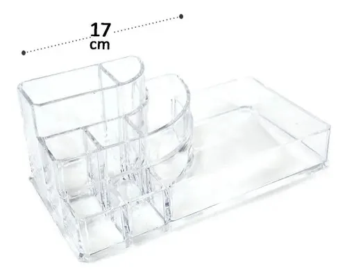 Organizador Maquiagem Batons E Cosméticos Acrílico 8divisões
