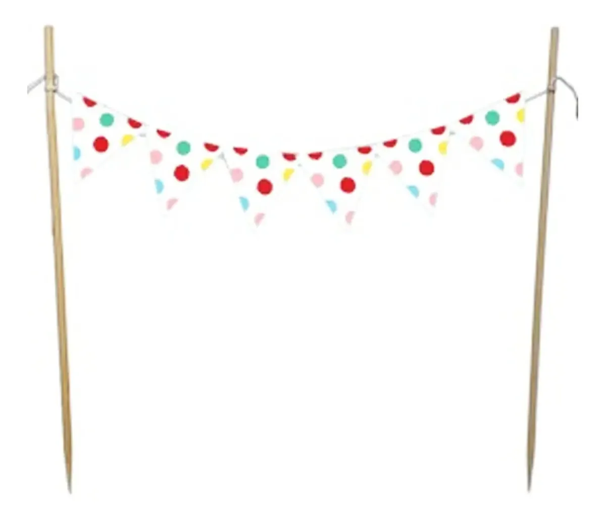Mini Bandeirinhas Para Bolo Festa Confete Colorido Decoração