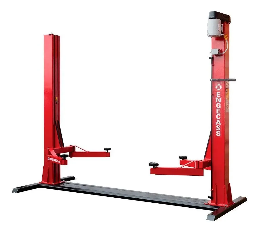 Elevador Automotivo Vermelho 2,6t 4cv Trifásico 220v Lubrifi