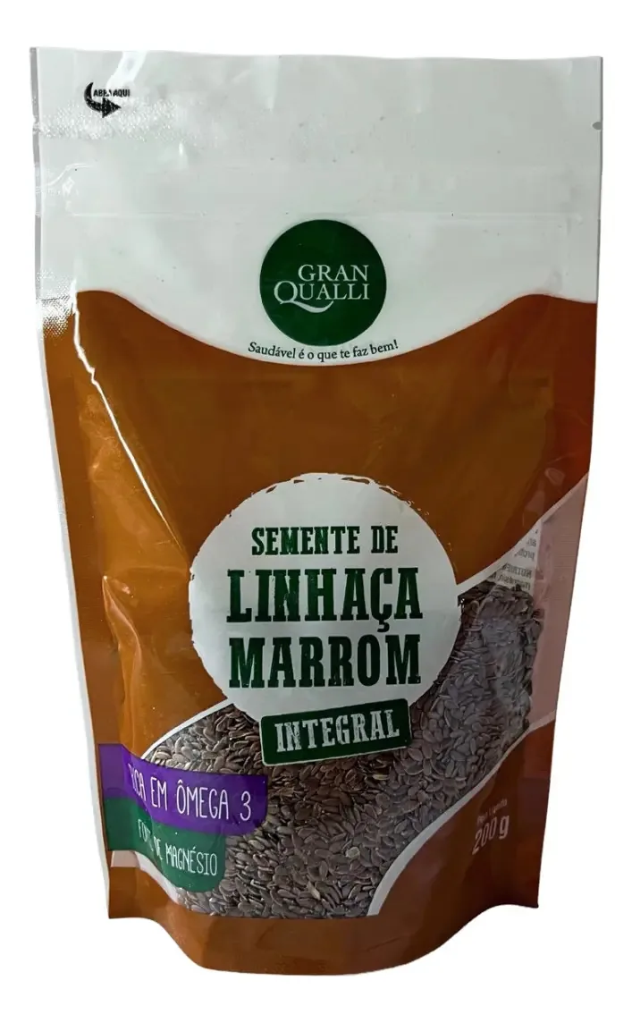 Semente De Linhaça Marrom Granqualli 200g