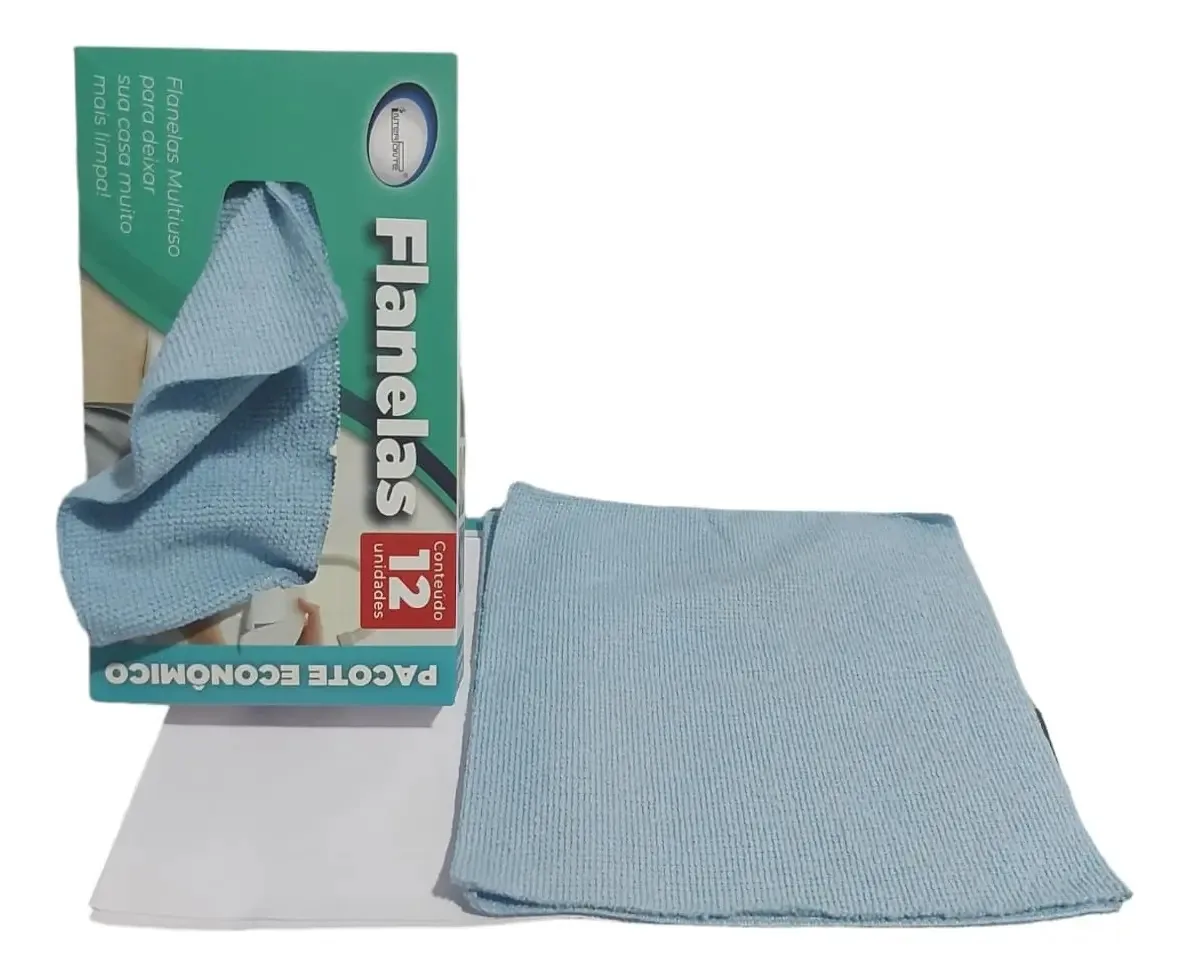 Flanela Microfibra Interponte 20x20cm Superabsorvente Automotiva