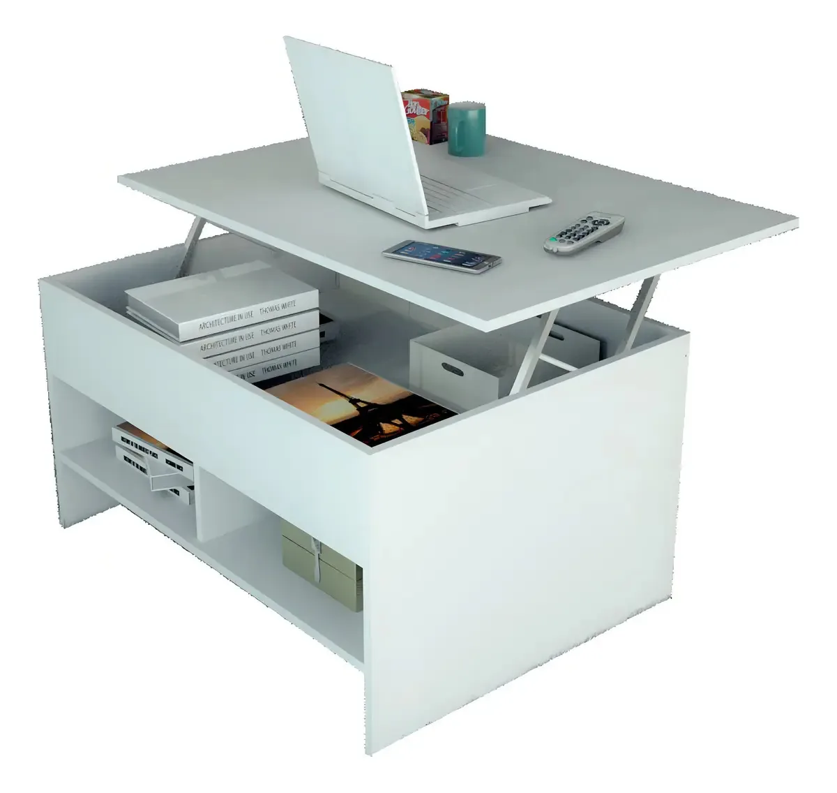 Mesa De Centro Articulada Popup Branco - Appunto