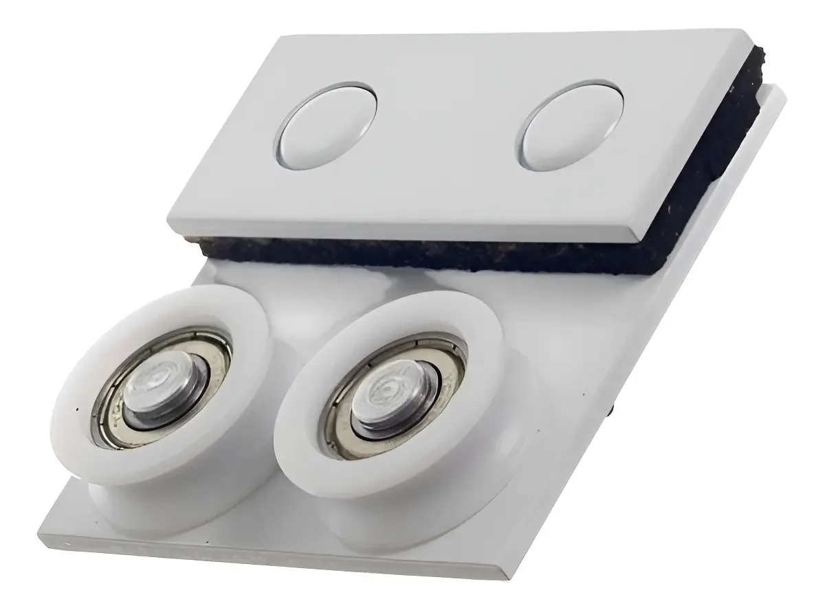 Roldana Dupla Zamac Modelo 1122 40kg Para Vidro 8/10mm Ferragens