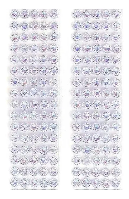 Adesivo Chaton Decorativo Azul Claro Cristal 100 Unidades