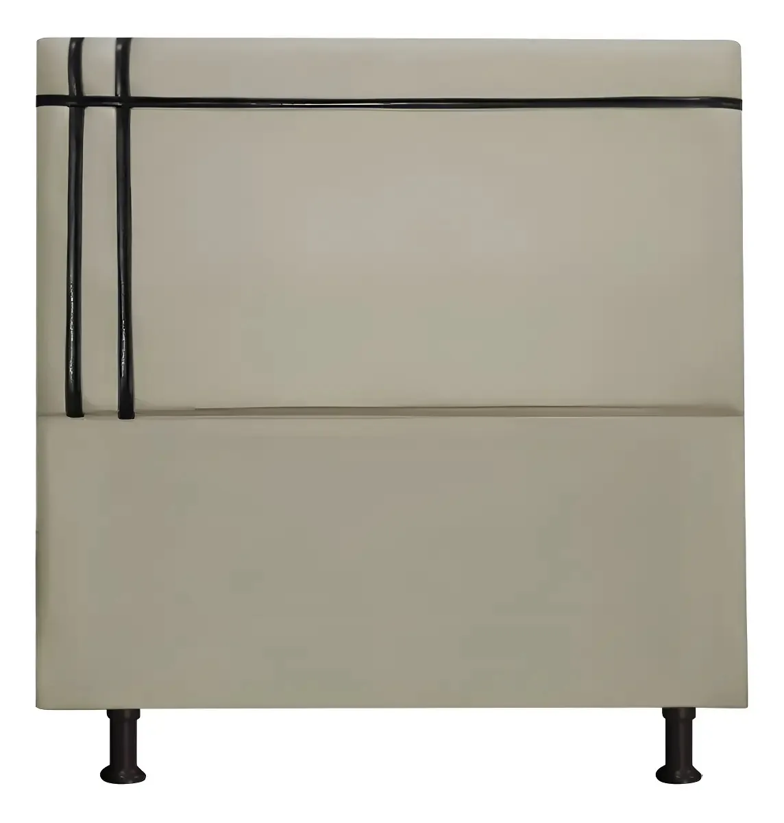Cabeceira Royal 140cm Suede Fita Shop Das Cabeceiras Cor Bege