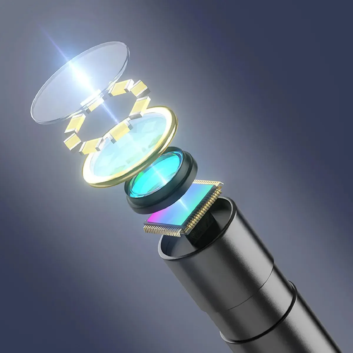 Câmera Endoscópica Penrux, Câmera de Inspeção Industrial HD 1080p com Luz para Esgotos (10m)