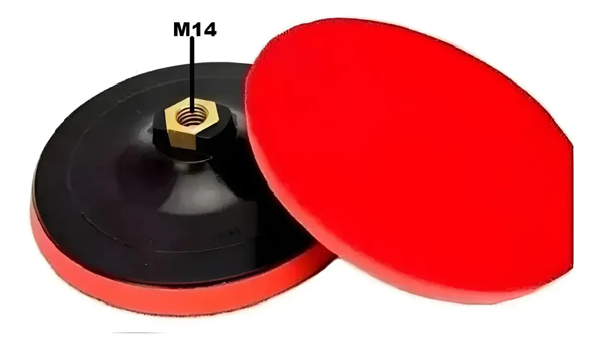 Suporte Para Lixa Ctpohr Velcro 125mm Preto M14 Polimento