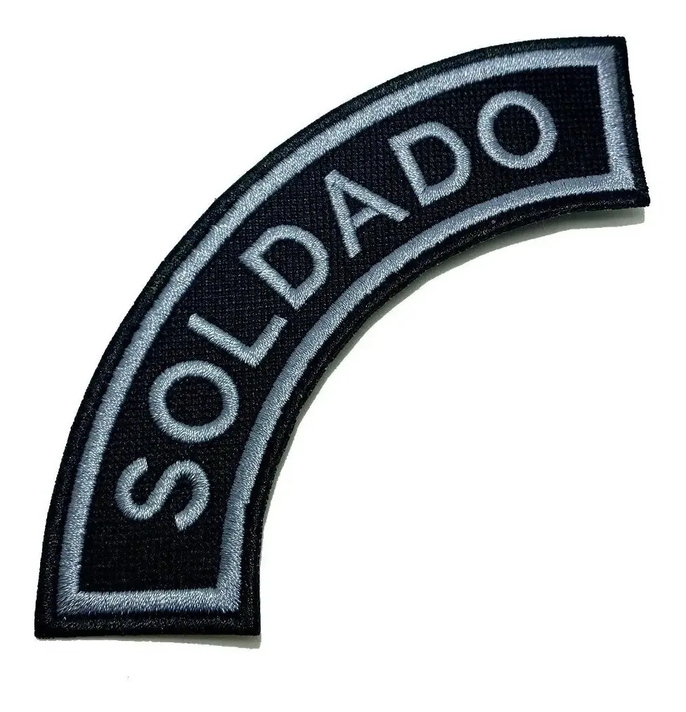 Patch Soldado Bordado Termocolante para Roupas