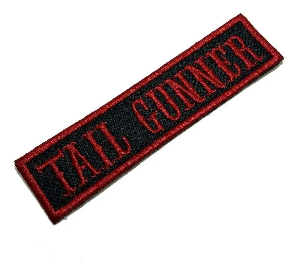 Patch Bordado Termocolante Tail Gunner para Roupa e Acessórios