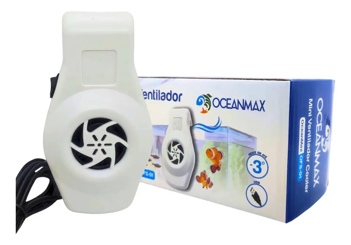 Cooling Fan Oceanmax Ventilador Cooler Para Aquário -