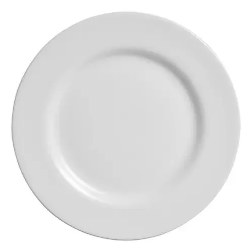 Conjunto Com 6 Pratos Sobremesa Branco Perola Plus