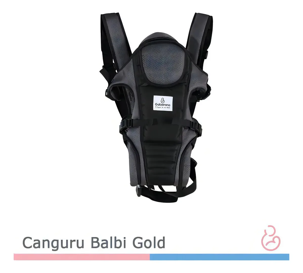 Canguru Balbi Pratico Preto Cinza