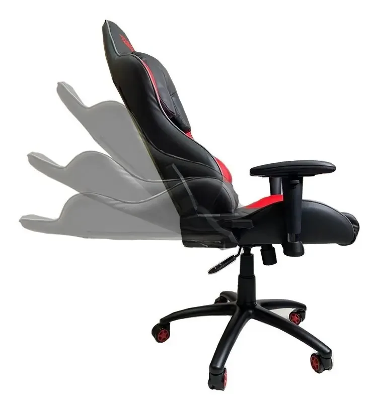 Cadeira Gamer Escritório Thargon Reclinável Vermelho