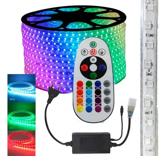 Fita Led Rgb 5050 6m Premium Grossa Resistente C/ Fonte
