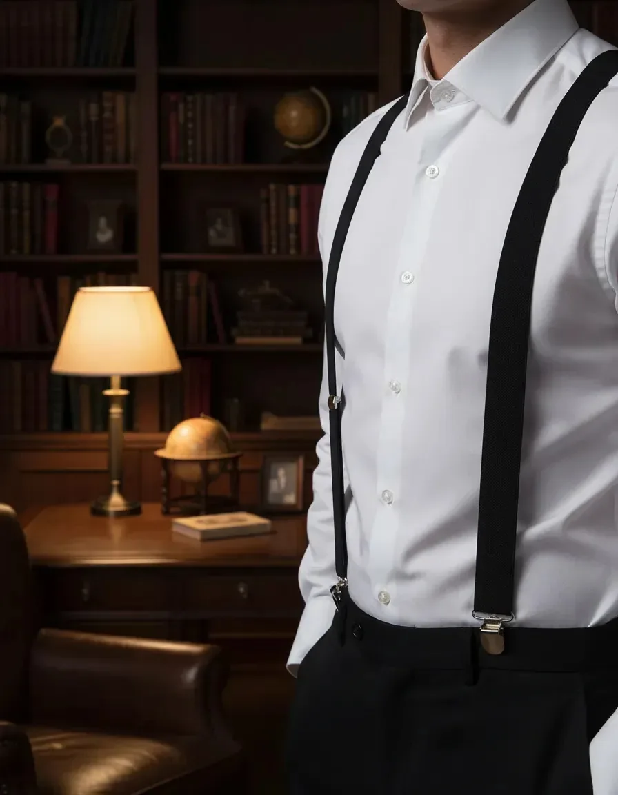 Suspensório Masculino/feminino Cor Preto
