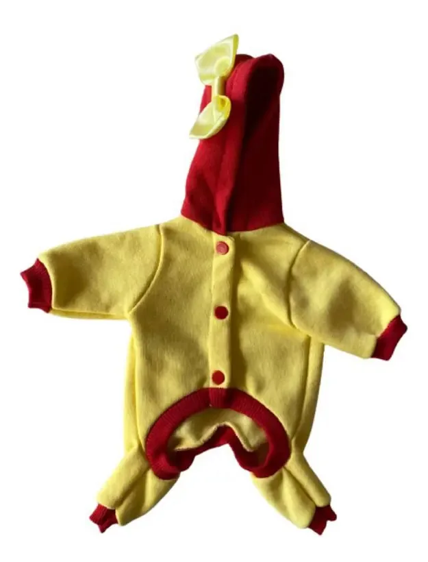 Pijama Fofuxa Ppp Bob Star Para Cães E Gatos Amarelo