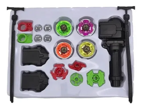 Bleibleide Lancadores Metal Fusion 4 Pião Brinquedo Beyblade Cor Variadas