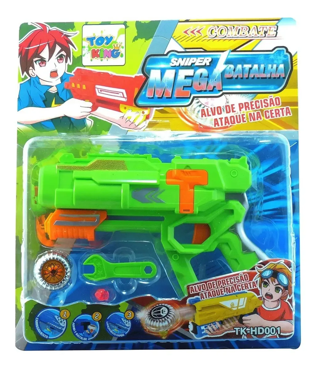 Beyblade Metal Sniper Mega Batalha Cor Verde