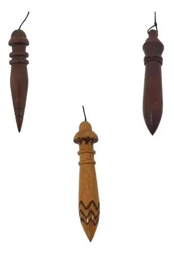 Kit Pêndulo De Madeira Com Chumbo