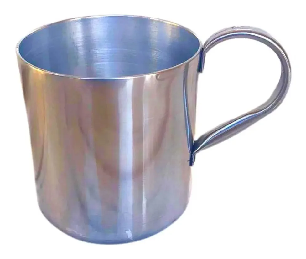 Coqueteleira Artesanato Líder caneca aluminio de 350mL - prateado