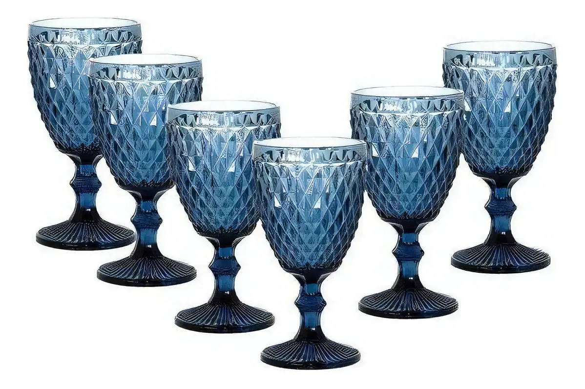 Jogo 6 Taças Decoradas 240ml