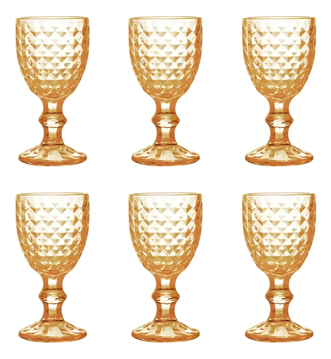 Jogo Com 6 Taças Decoradas 300ml