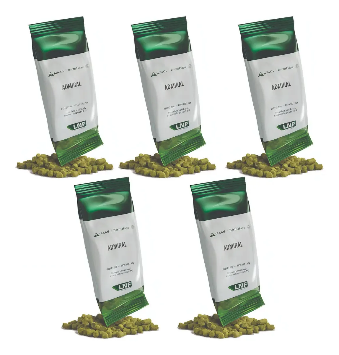 Lúpulo Pellet Lnf Admiral Colheita 2021 Origem Inglaterra 50g