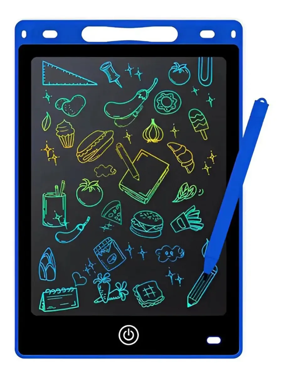 Lousa Digital 12 Polegada Lcd Infantil Escrever E Desenhar Cor Azul